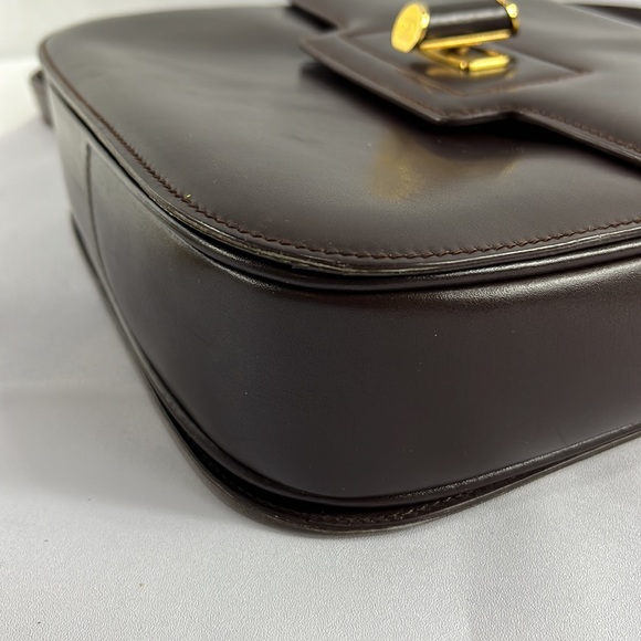 Vintage Gucci Turn-lock Brown Leather Shoulder bag - Picture 12 of 15